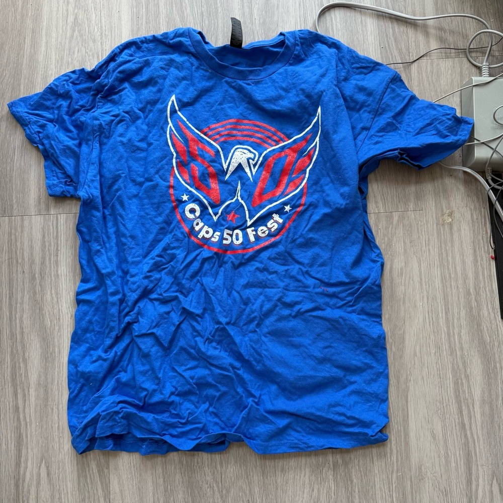 Caps 50 Fest Blue T-Shirt Washington Capitals